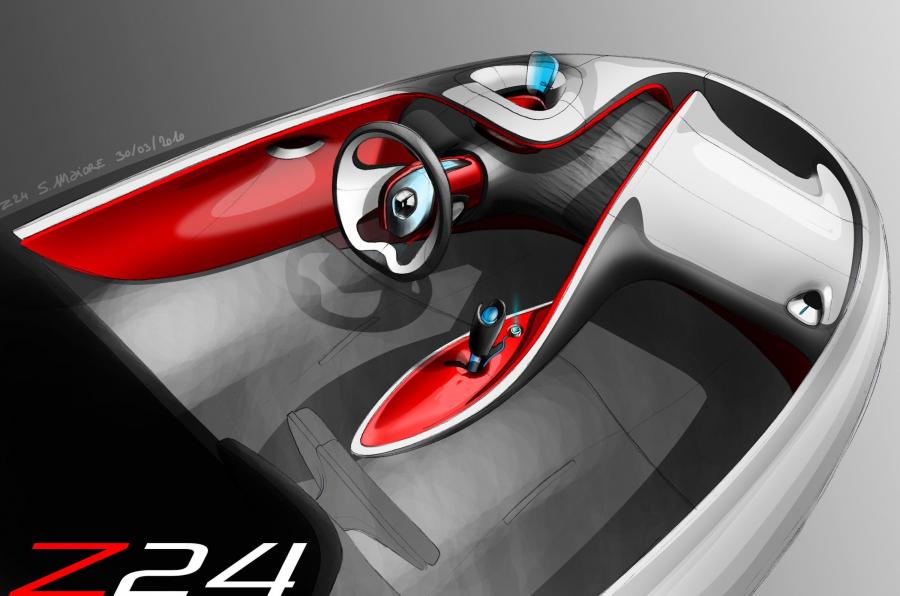 Эскиз Renault DeZir Concept 2010 года  (фото 10 из 56)
